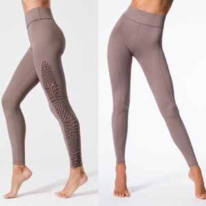 Carbon38 Tanjung Leggings Taupe Brown Crochet Macrame Sayang Collection Large L